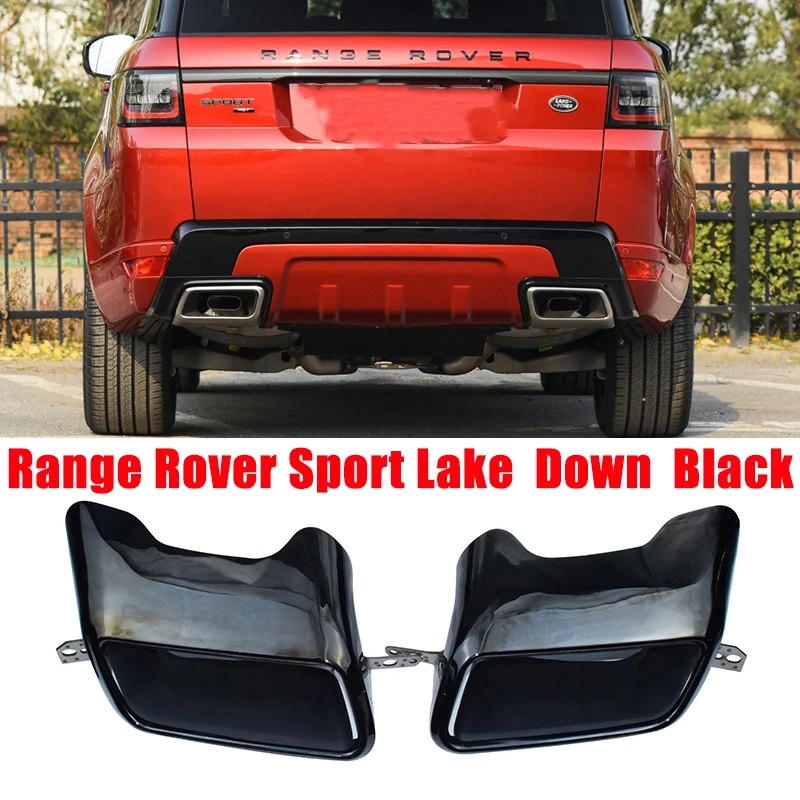 

For 2018 2019 2020 2021 2022 Model Range Rover Sport 3.0 SC V6 HSE DYNAMIC Exhaust Tip System Matte Rectangle Muffler Tail Pipe