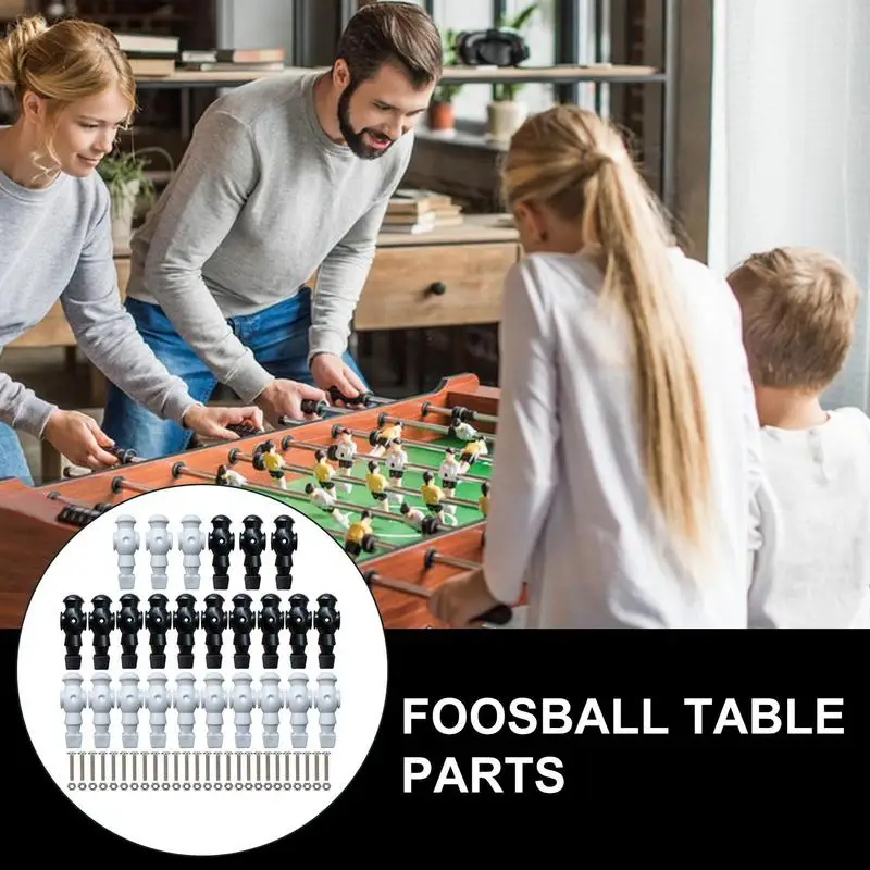 Foosball Men Small Doll Figure Table Football Men 26x Small Doll Figure Foosball Components Game Figure For Football Machine