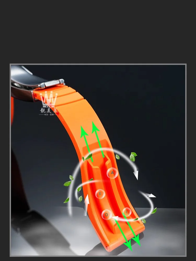 سلس المعادن نهاية رابط منحني نهاية المطاط حزام الساعات اكسسوارات ل TUDOR M79030N حزام 39 مللي متر 41 مللي متر الأسود خليج GMT المنزلق مشبك