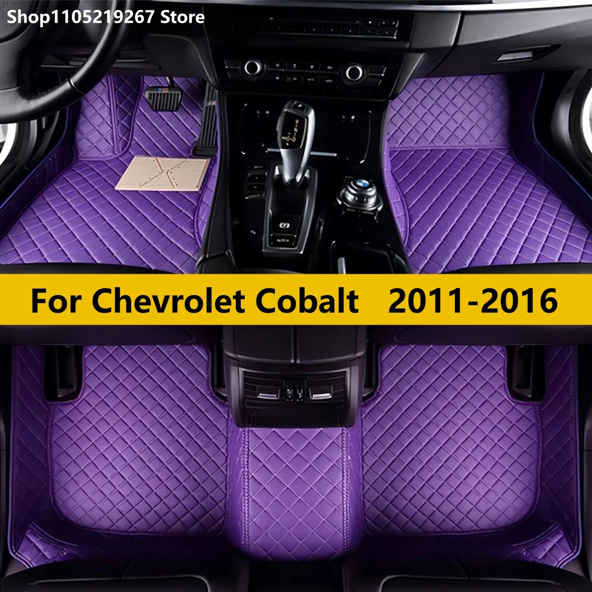 

Custom Car Floor Mats Non-slip Artificial Leather For Chevrolet Cobalt 2011-2016 Auto Carpets Foot Coche Interior Accessories