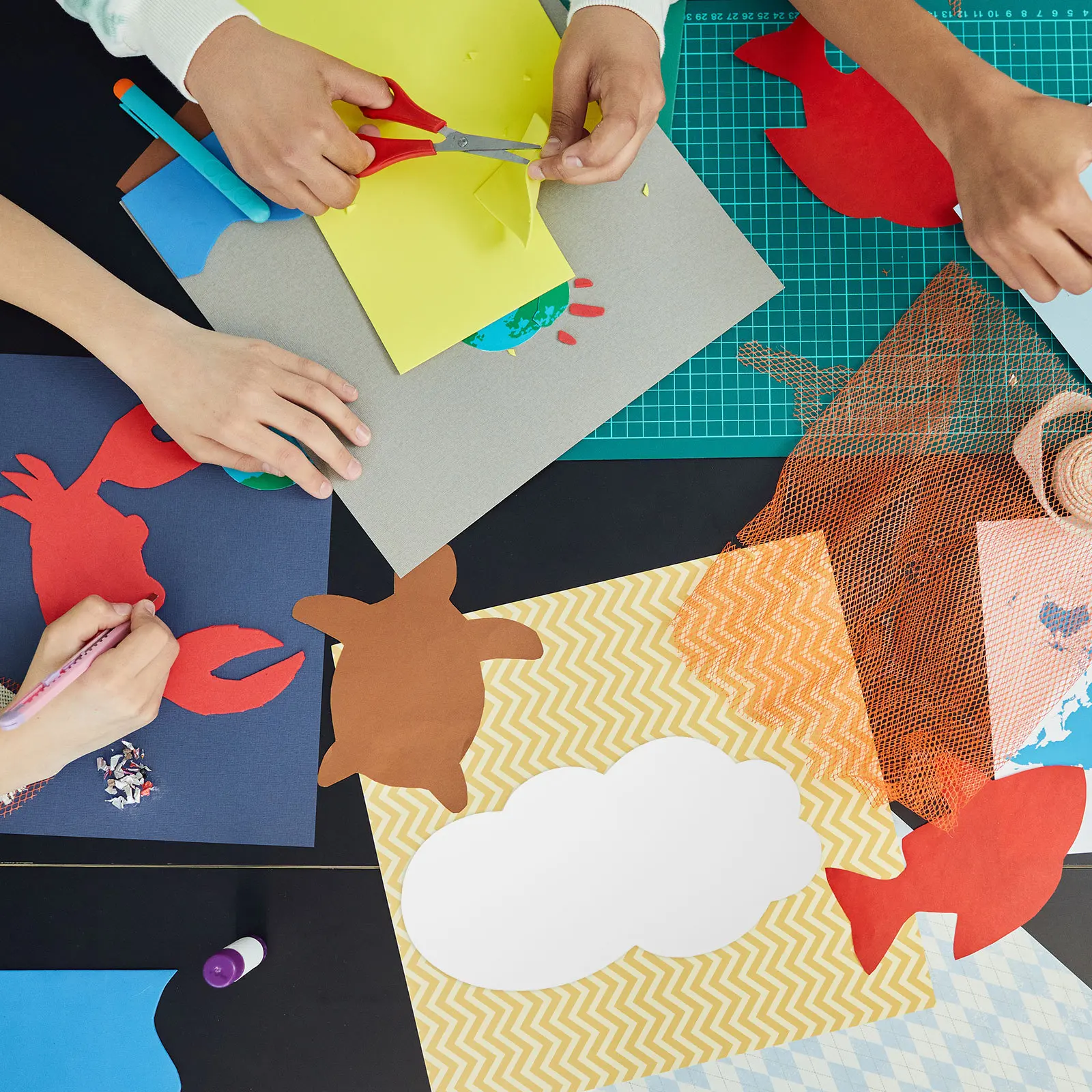 50 قطعة انقطاع سحابة بيضاء البطاقات ورقة DIY بها بنفسك الأشكال الحرفية الحضانة ديكور الفصول الدراسية لوحة الإعلانات لهجات غرفة الطرف