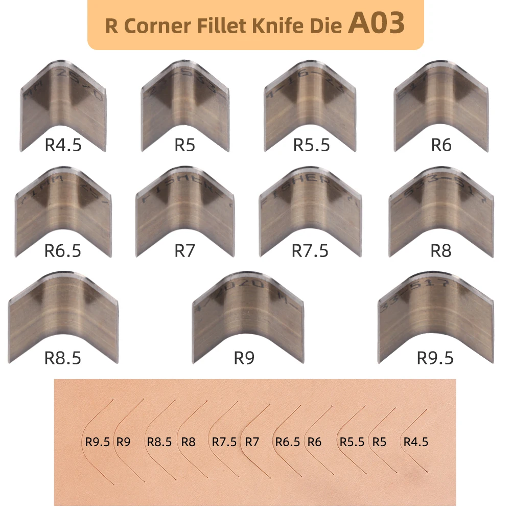 Round Knife Leatherwork - Формовочный нож-вырубка R2-R18 для кожи, для