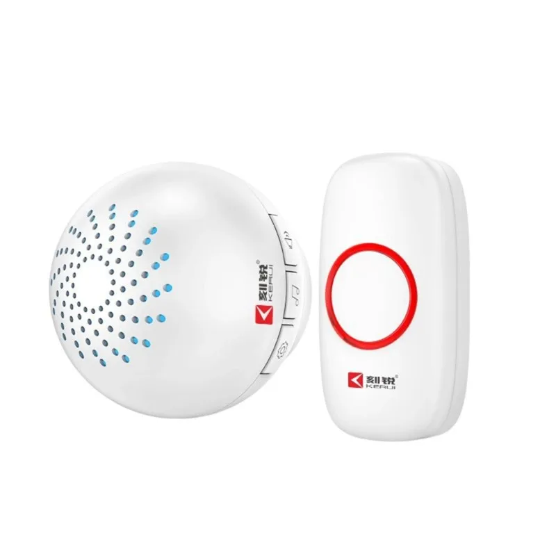 

【NEWLY】Doorbell Wireless Home Smart 433 Dingdong High Volume Caller Home Electronic Ringer 1-To-2 EU Plug