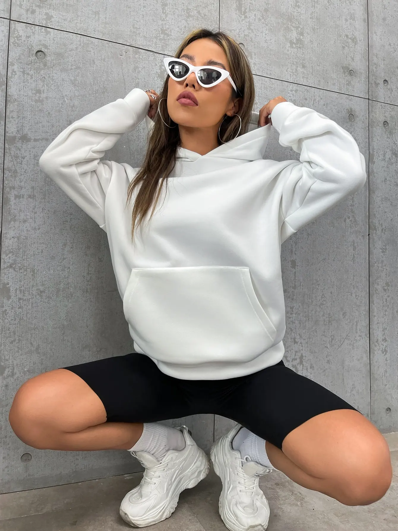 Every Thing Will Be Okay Creative Letter Hoody Female Casual Pocket Hoodie Fashion Loose Clothes Warm Comfortable Pullover