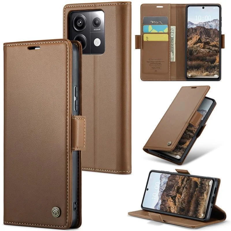 

Flip-top case for Xiaomi Poco X6 Case Fully covered anti-fall bracket wallet protective case for Xiaomi Poco X6 Pro 5G