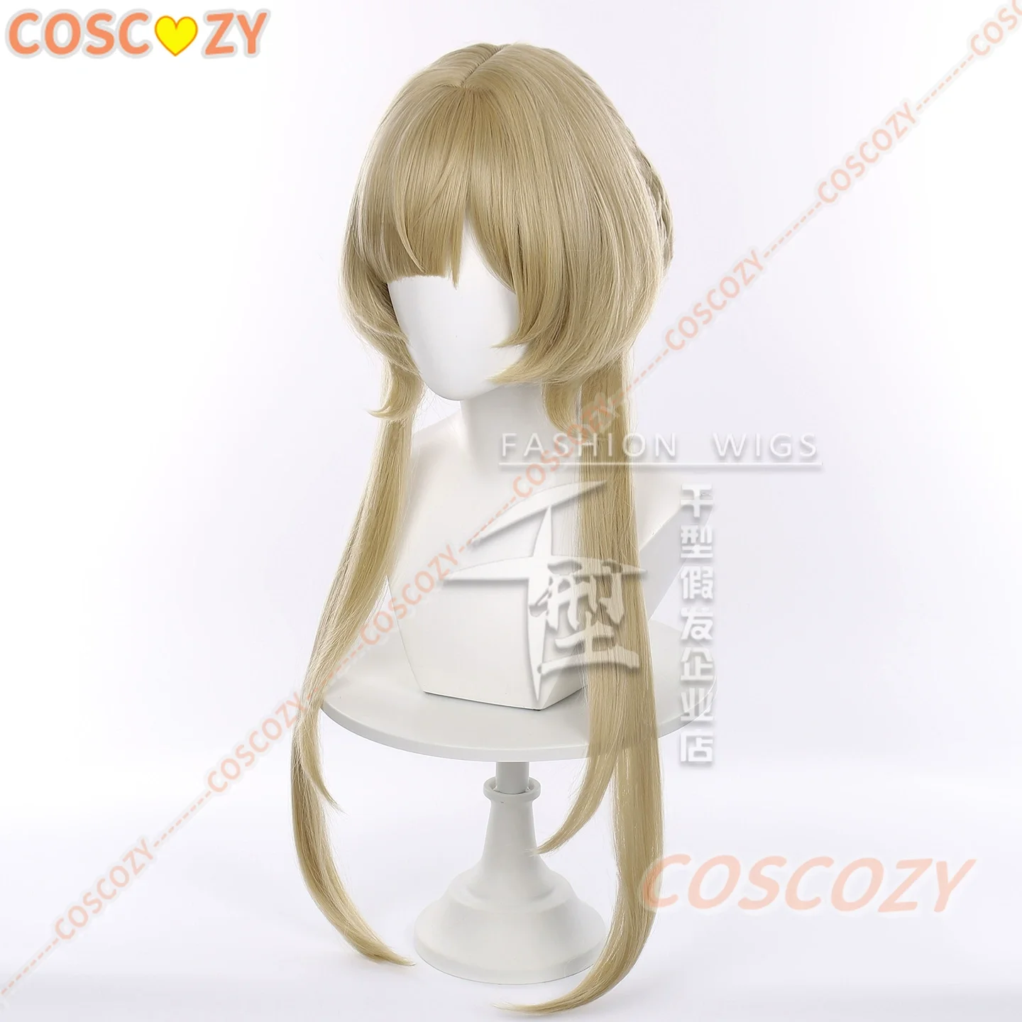 Sandrone 코스프레 가발 Genshin Impact Marionette 긴 금발 머리 Eleven Fatui Harbingers 할로윈 파티 가발 여성용 여성용