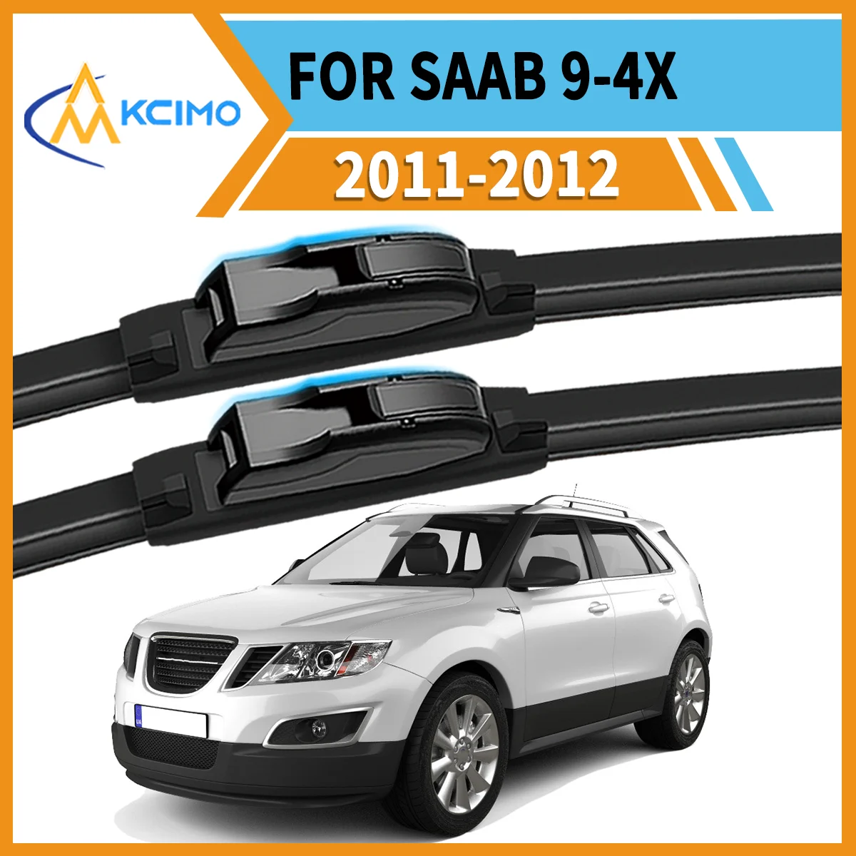 

Upgrade Your Visibility 2 Front Wiper Blades for SAAB 9-4X 2011-2012 All-Season Performance Crystal Clear View Safe Driving