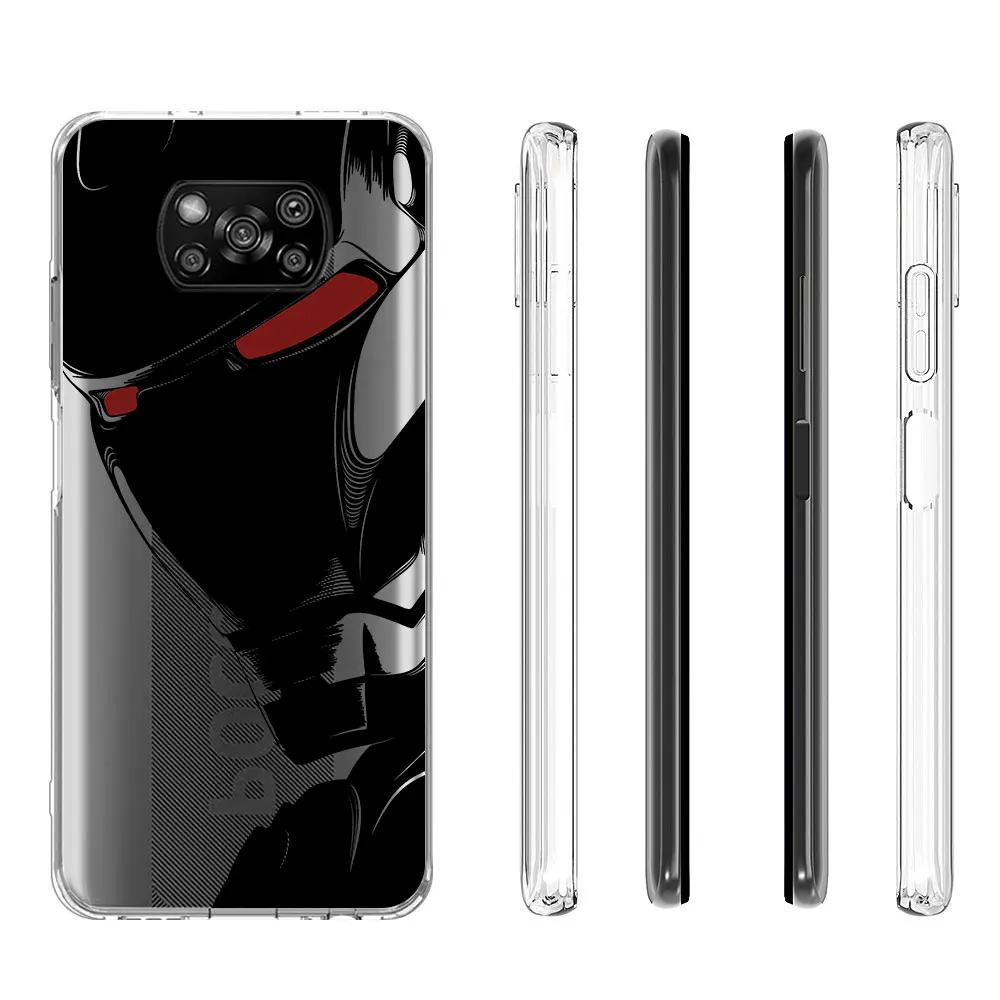 Marvel Super hero Case for Xiaomi Poco X6 F4 M5 X3 F1 M3 M5s X4 X5 F3 F5 M4 F2 Pro Transparent TPU Phone Cover Man Funda Capa