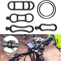 Bicycle Headlight Silicone Strap Fixed Rubber Band Rubber Strap Front Light Silicone Strap Tail Black Rubber Band