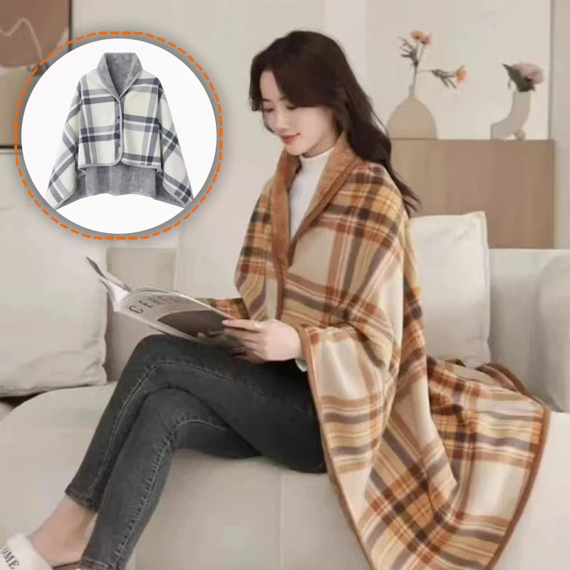 Japanese Shawl Blanket Dual-use Multifunctional Cape Style Shawl Winter Multifunctional Sofa Small Blanket Baby Blanket Gifts