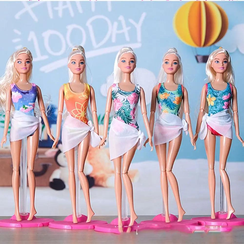 Dziewczynka Najlepszy Prezent Moda Stroje Kąpielowe Letni Styl Plażowy Odzież Codzienna Stroje Kąpielowe na Plażę Bikini dla Lalek 30cm