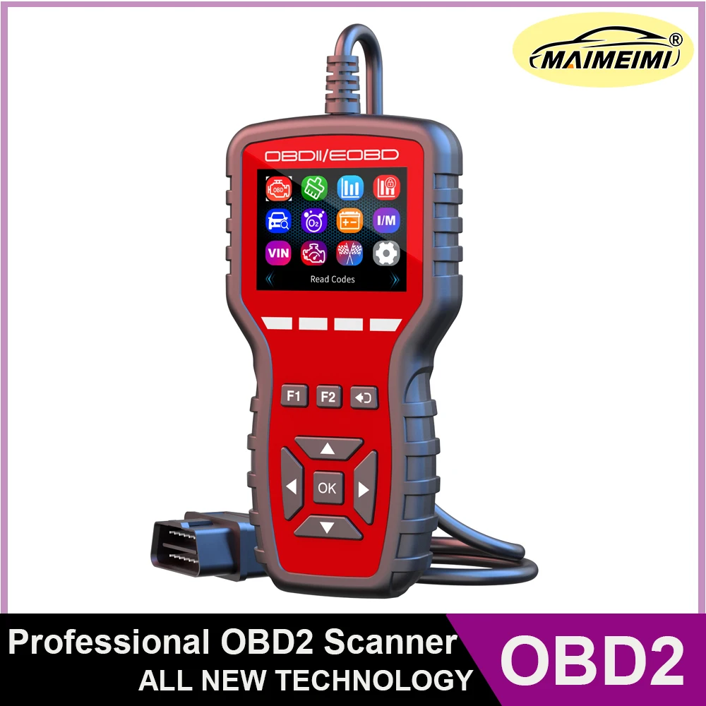 

Диагностический инструмент сканера OBD2, многоязычный считыватель/сброс кода неисправности с замерзающей рамкой, датчик кислорода, тест в реальном времени, считыватель автомобильных кодов