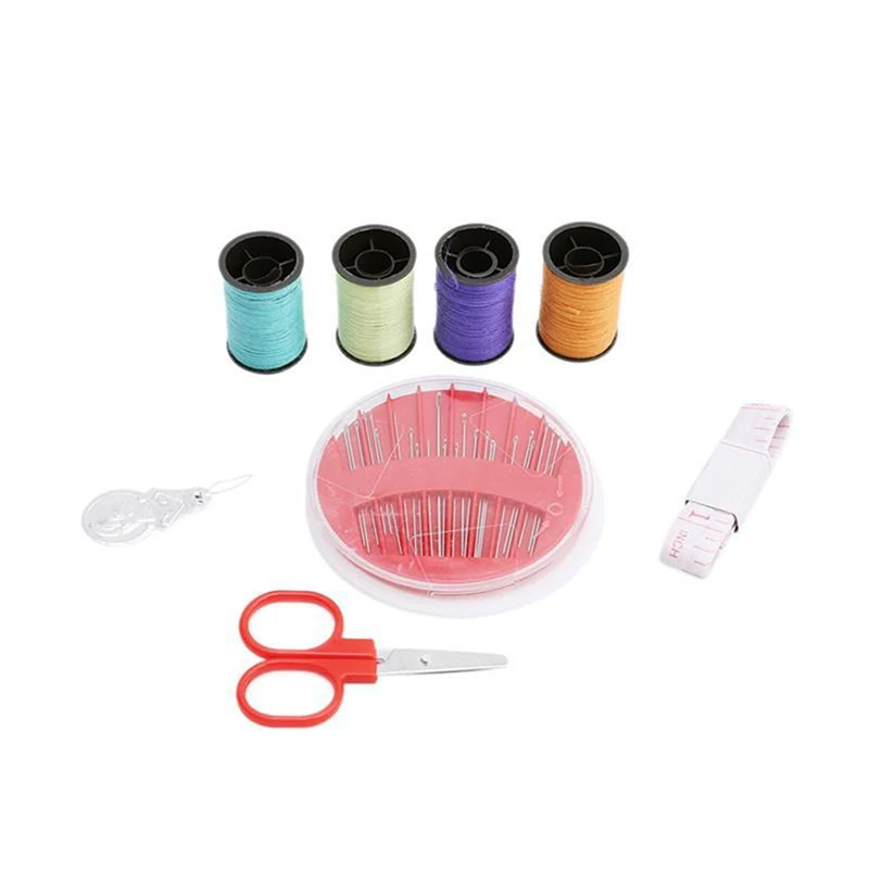 Kit da cucito Set di scatole da cucito multifunzione fai-da-te per trapuntatura a mano cuciture filo da ricamo accessori per cucire custodia da