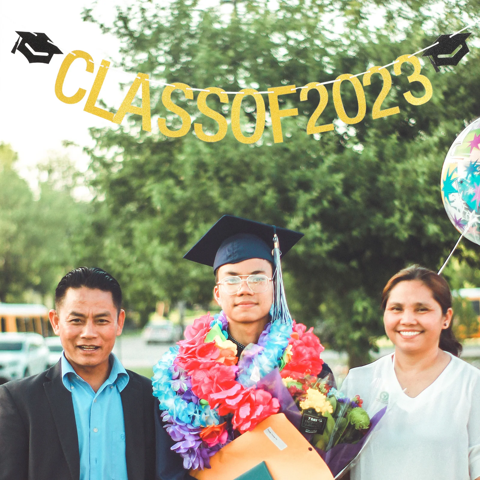 

Graduation Party Decorations 2023 Banner Photo Prop Hanging Ornaments Congrats Graduate Wall Banners Class Backdrop