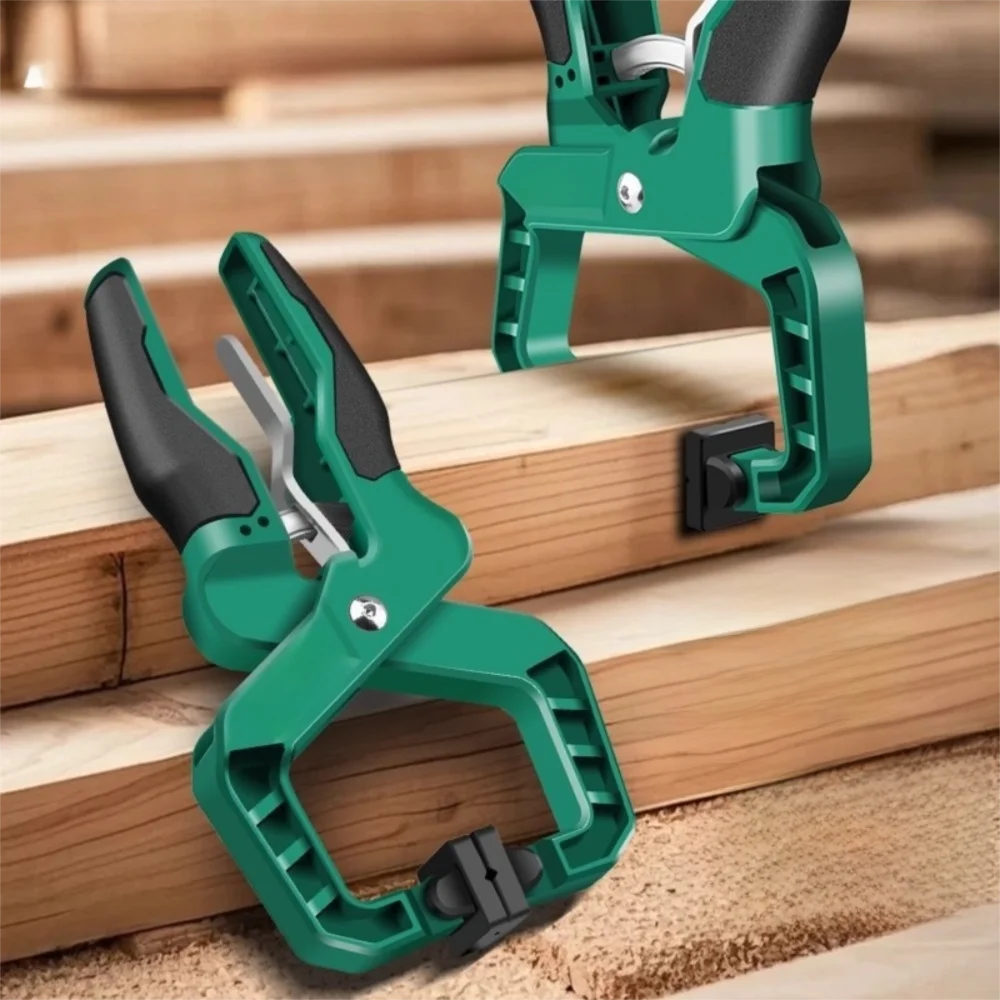Useful Plastic Quick Clamp Non-slip Handle Multi-Purpose Woodworking Tool Spring Clamps Carpentry Clips Woodworking