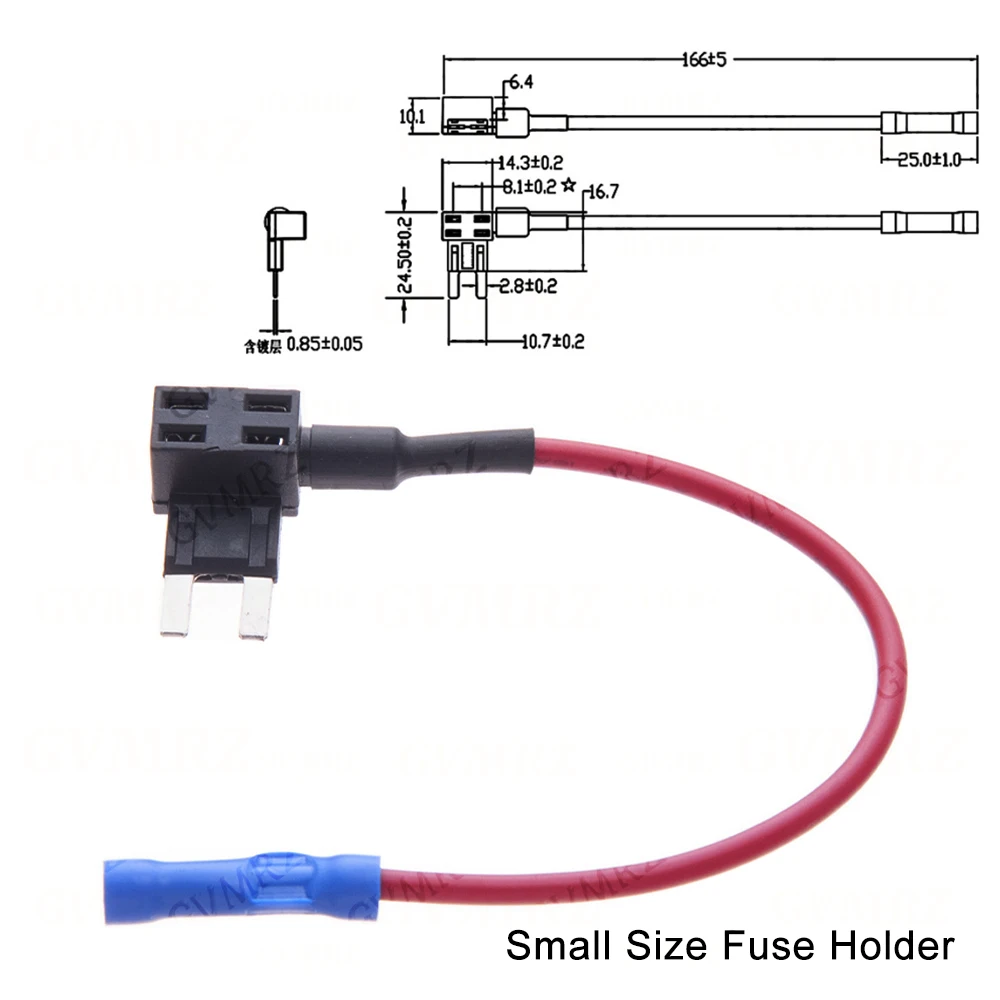 1PCS 12V Mini Small Medium Size Car Fuse Holder Add-a-circuit TAP Adapter with ATM Blade Fuse Micro Mini for integrated circuits