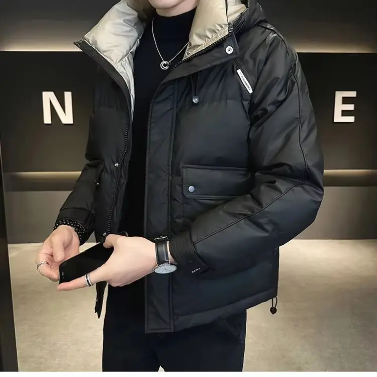 2024 Men\'s new arrival winter jacket white duck down jackets,mens fashion thicken warm parkas male casual trench coat size M-5XL