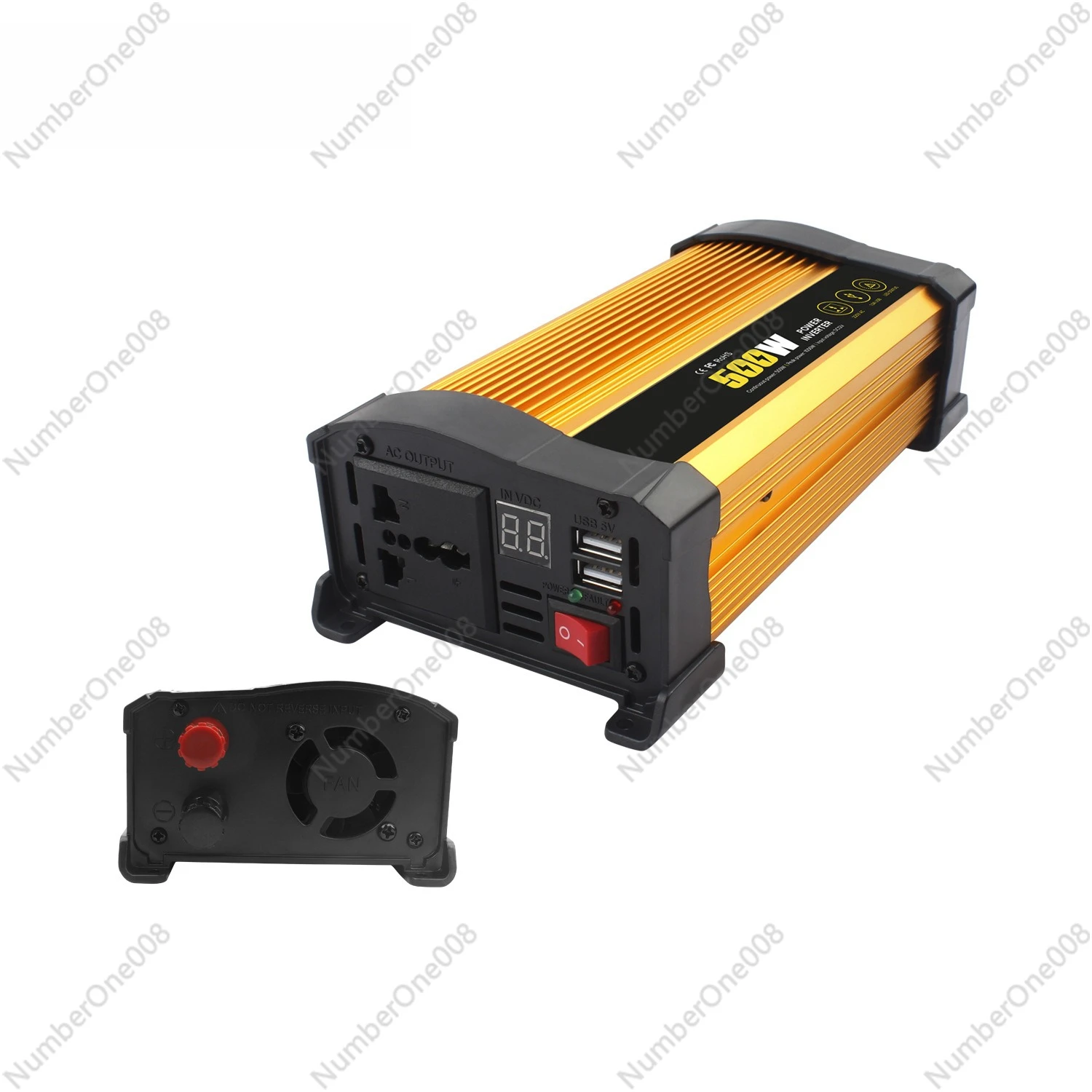 12V 500W Car Power Inverter DC to AC 220V Converter for Solar Generator Off Grid System Vehicle Adapter