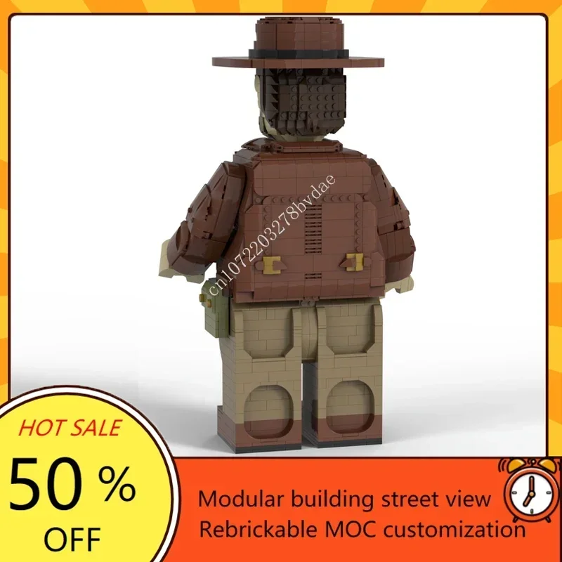 MOC Space Battle Helmen Indiana Jones Mega Figuur Model Aangepaste puzzels Technologie Onderwijs Creatieve montage Speelgoed Kindergeschenken