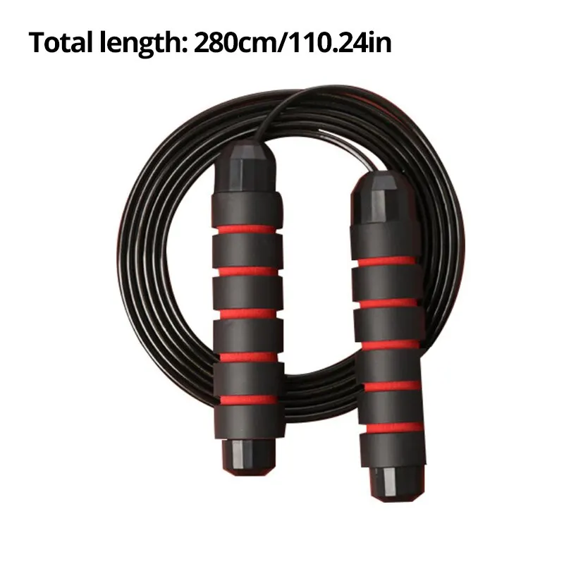 Jump Rope Tangle-Free Rapid Speed Jumping Rope Cable with Ball Bearings Steel Skipping Rope Gym Exercise Slim Body