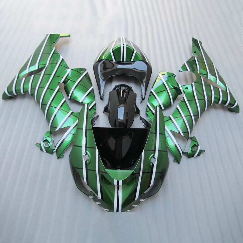 High grade Motorcycle fairings kit for KAWASAKI Ninja 2005 2006 ZX6R sports fairing kits ZX6R ZX 636 05 06 dark green bodyworks