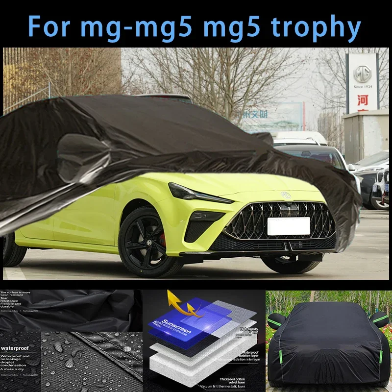 

For mg5-mg5 mg5 trophy Outdoor Protection Full Car Covers Snow Cover Sunshade Waterproof Dustproof Exterior Car accessories