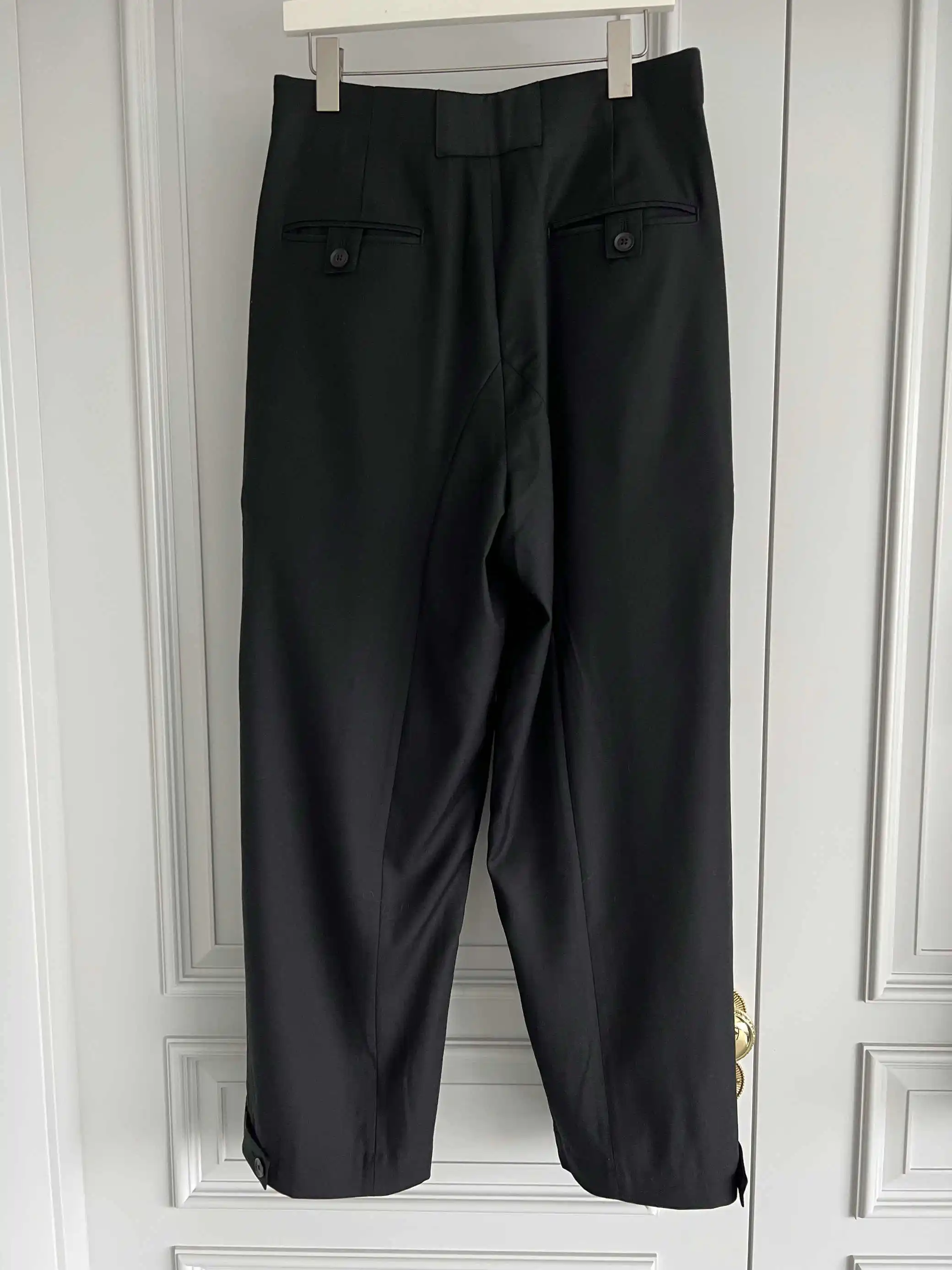 TOP-YAMAMOTO original design men's formal straight loose casual long pants, solid color, versatile, no ironing, anti-wrinkle