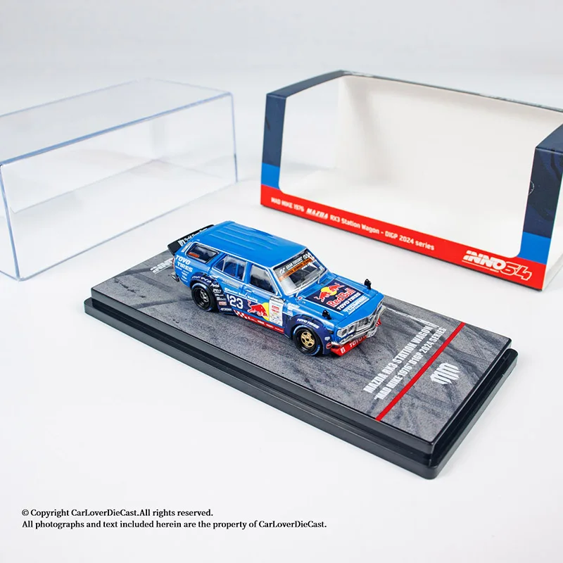 INNO 1:64 Nissan GT-R R35 R33 #11 #32 Mazda RX3 Station Wagon Mattini Alloy Car Model