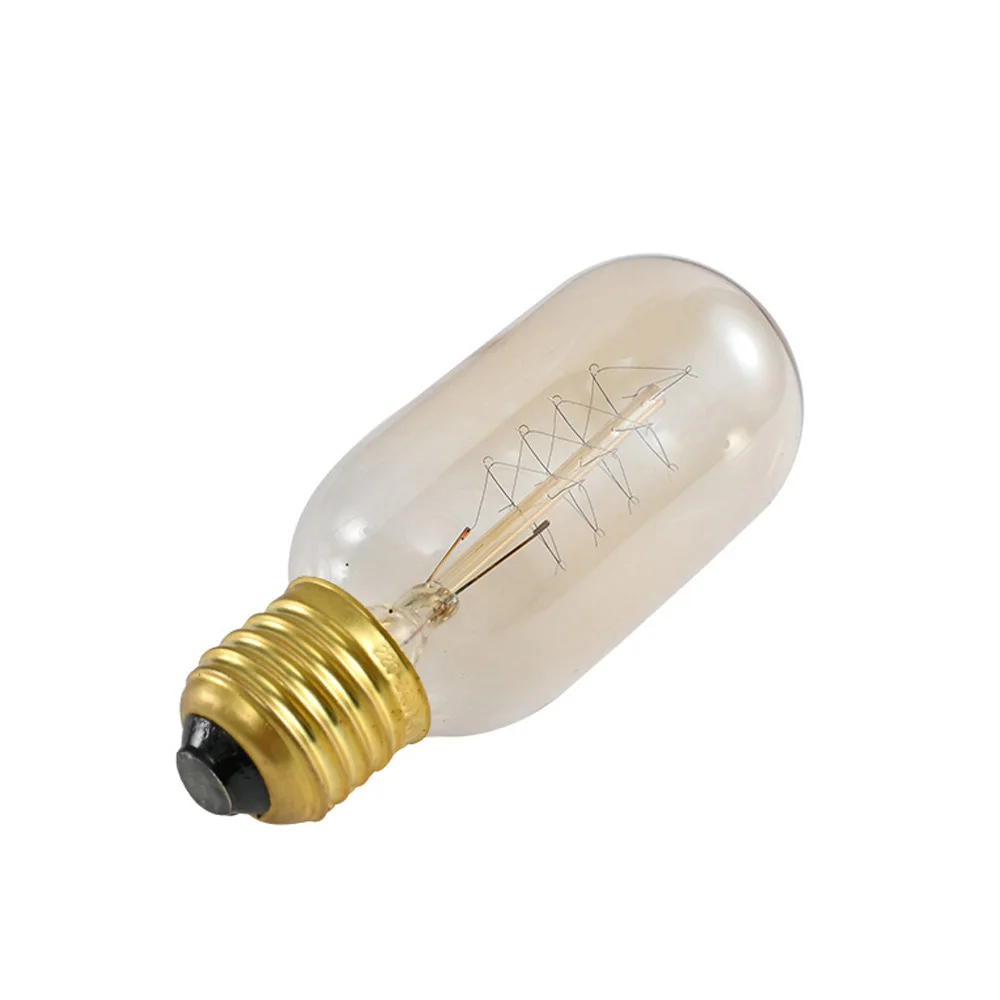 HoneyFly 10pcs T45 Incandescent Bulb E27 220V 40W 2700K Edison Tungsten Wire Lamp Clear Retro String Light Bulb Industrial Style