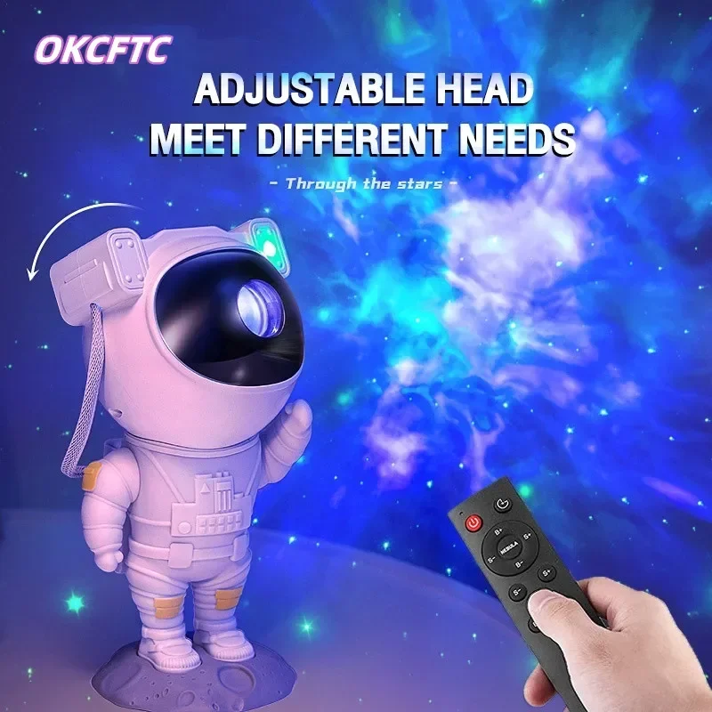 

New Astronaut Projector Starry Galaxy LED Projection Lights Decoration Night Lamp for Kids Birthday Gift Toys moon lamp Rainbow