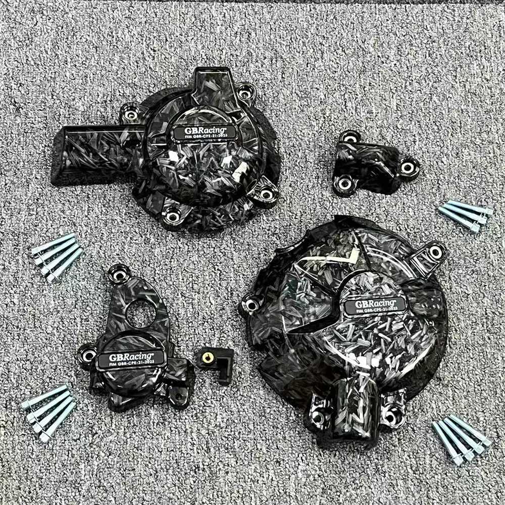 FOR BMW S1000RR 2019-2024&M1000RR 2021-2024 S1000R 2021-2023&M1000R 2023 Motorcycle Engine Protection Cover Carbon Fiber Texture