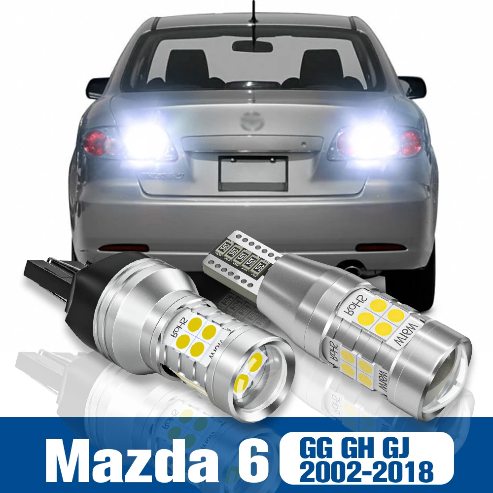 

2x LED Reverse Light Back up Lamp Accessories Canbus For Mazda 6 GG GH GJ 2002-2018 2007 2008 2009 2010 2011 2012 2013 2014 2015