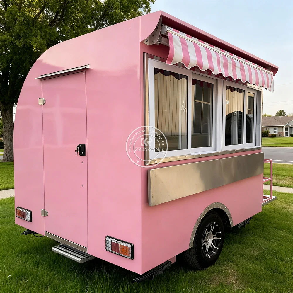

Concession Catering Mobile Bar BBQ Food Trailer Fully Equipped Ice Cream Coffee Fast Food Truck for Sale