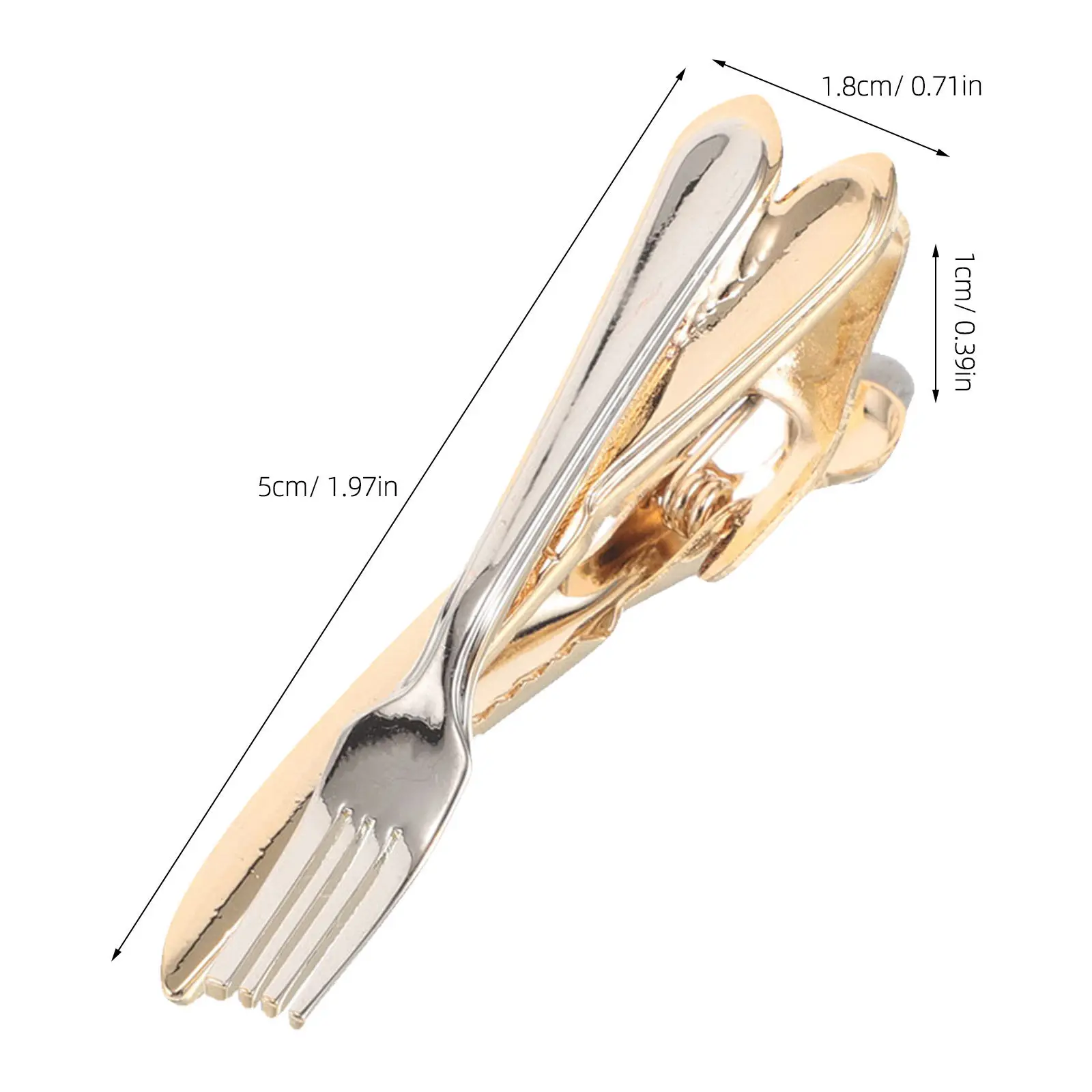 3Pcs Mens Tie Clip Necktie Holders Fork Knife Design Vintage Style Secure Fit Wedding Business Formal Meetings Accessory