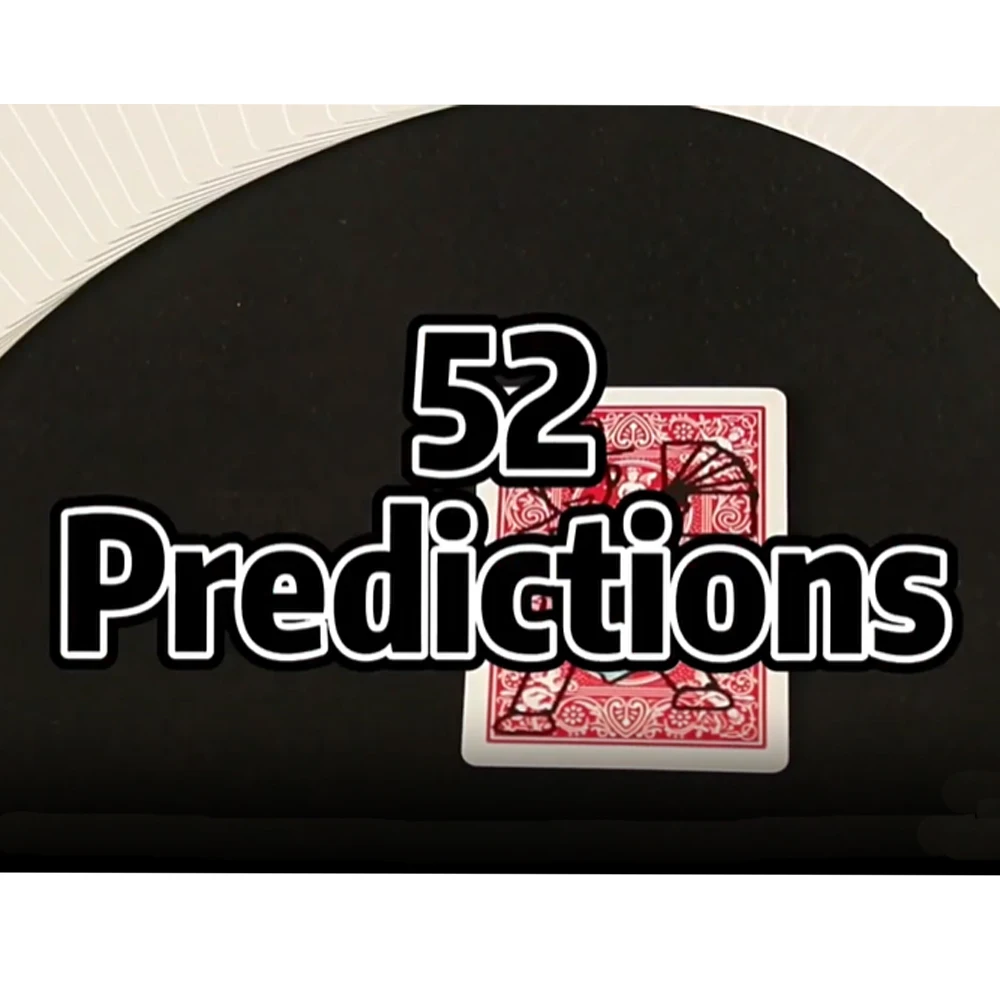 52 توقعات بطاقة قابلة للفحص سحر التنبؤ - 52 بطاقة خدعة Mentalism للسحرة، بطاقة مختارة فورية تكشف دعامة قريبة #1