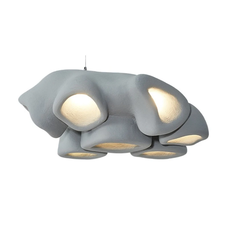 

Wabi Silent Wind Living Room Chandelier Dining Room Light Japanese Retro Homestay Bedroom Art Lighting