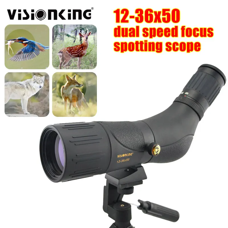 

Visionking 2 Speed Zoom 12-36x50 HD Spotting Scope Professional Long Rang Camping Birdwatching Observation Telescope With Tripod