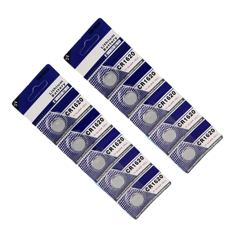 20CB Convenient 3V CR1620 Button Cell Batteries for Watches Calculators Efficient Power Solution Stable Output Cell