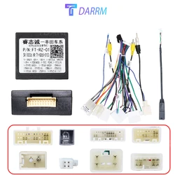 For Toyota Corolla Camry RAV4 Highlander Hilux Reiz CAN Bus Wiring Harness16 Pin Plug Android System Radio Antenna Cable Adapter