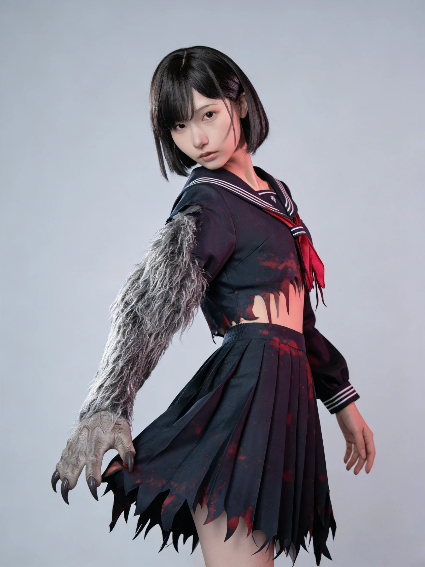 Shimizu Hinako Cosplay Costumes Wig Sailor School Uniform Game Silent Hill f Halloween Carnival Party Christmas Outfits Women - view 6