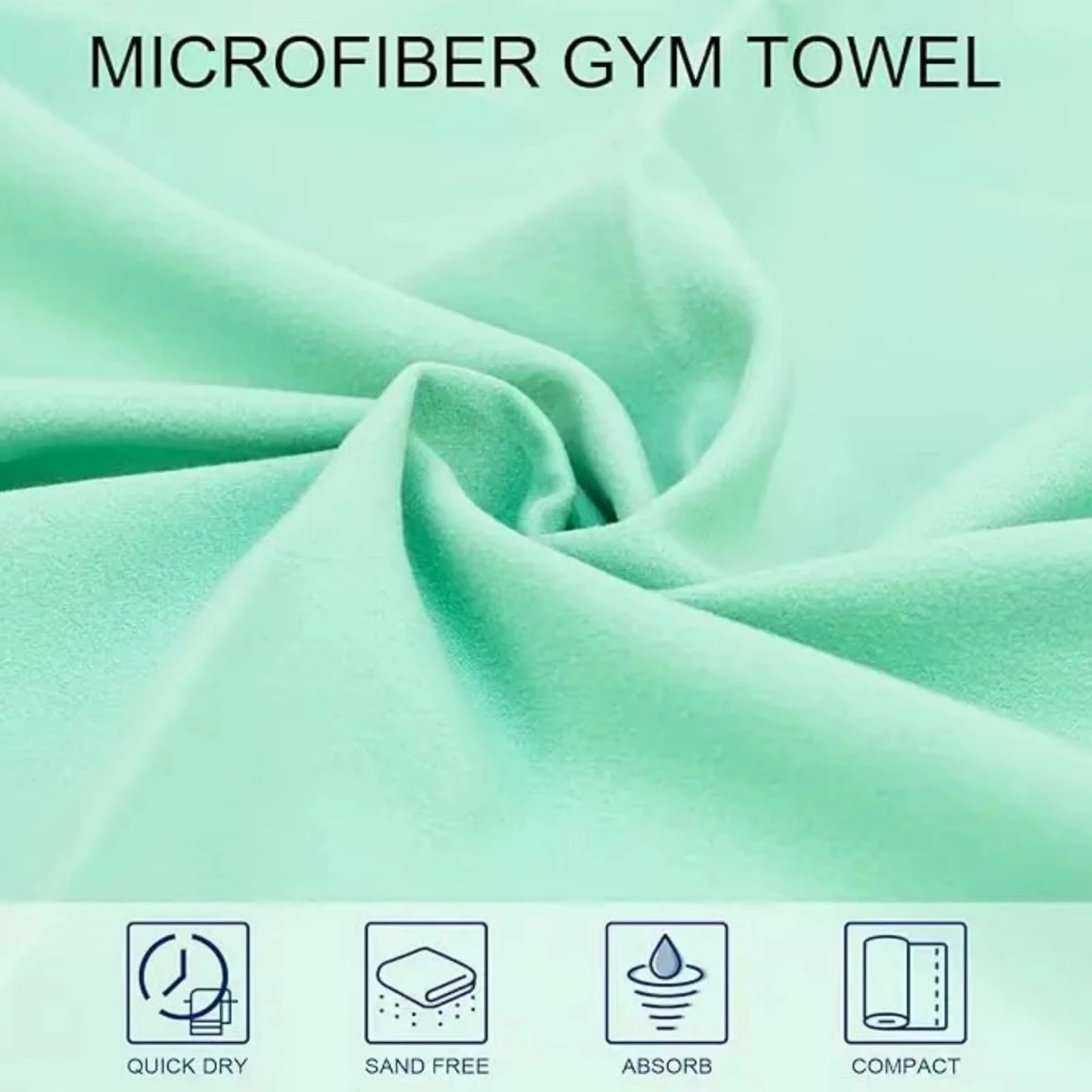 Microfiber Towel Perfect Sports & Travel & Beach Towel. Fast Drying - Super Absorbent, Suitable Blankets For Camping Gym