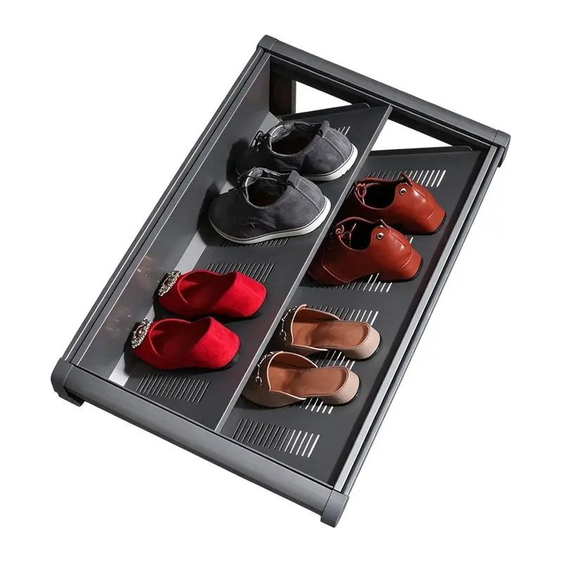 Wardrobe Pull-out Shoe Rack Damping Telescopic Push-pull Shoe Basket Cloakroom Storage