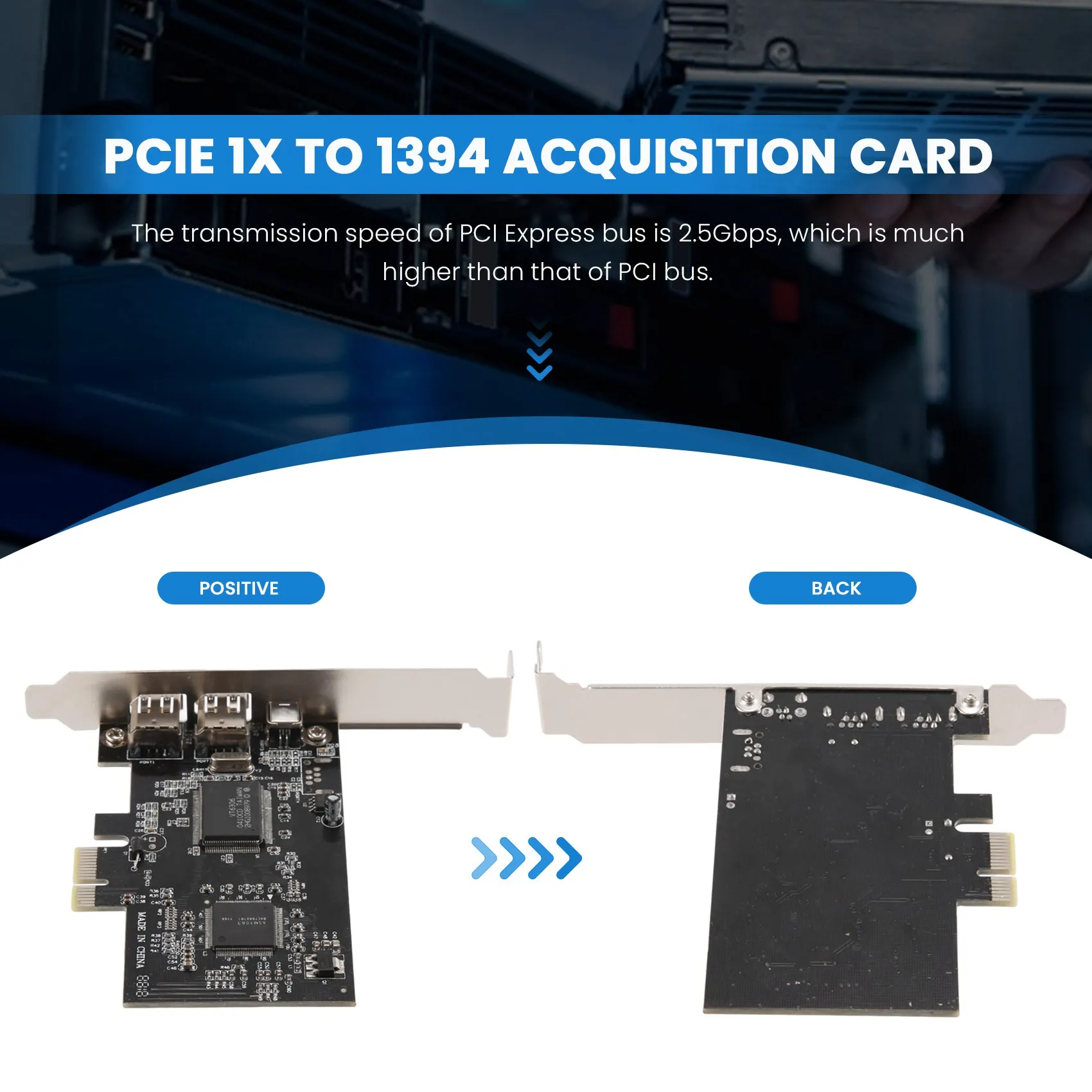 

Карта PCI-E PCI Express Firewire, плата контроллера IEEE 1394 с кабелем Firewire, для передачи видео, аудио и т. д.