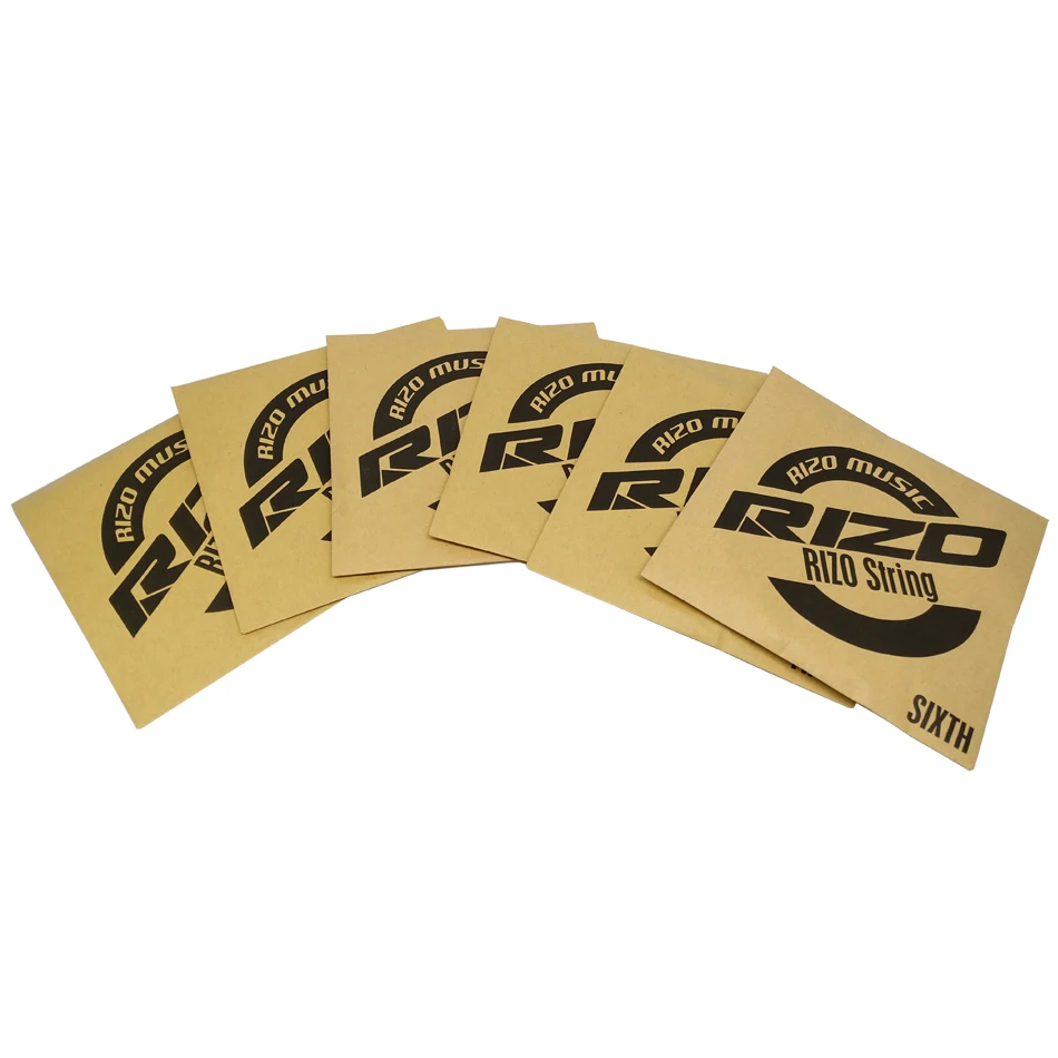 RIZO Professional Acoustic Guitar Strings A Set 1st-6th Guitarra Strings 85/15 Bronze Korea-Made Hexangular Steel Core