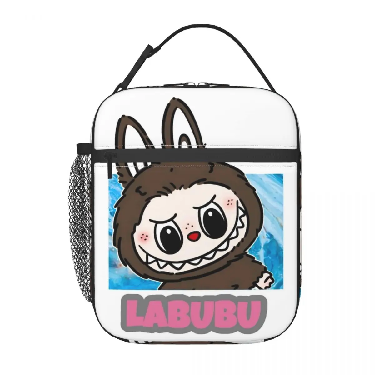 Brown Labubu Lover Xmas Gift For Kids Insulated Lunch Bag Food Container Leakproof Thermal Cooler Bento Box For School Office