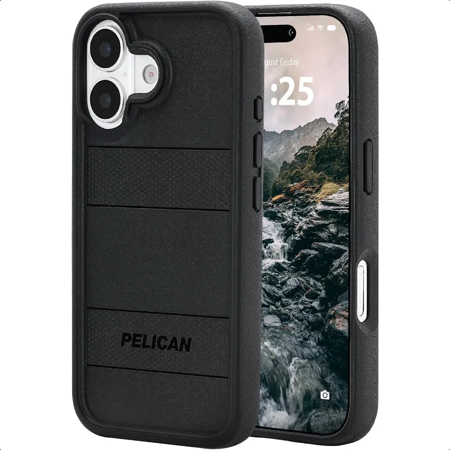 

Pelican Protector iPhone 17 Case [Compatible with MagSafe] Red Magnetic Phone Case with 16ft MilitaryGrade Drop Protection Heav