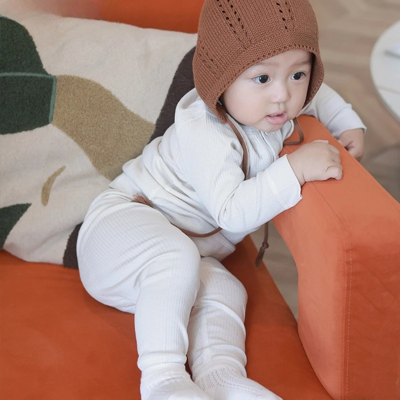 Modal Cotton Thermal Underwear Baby Set Spring and Autumn Clothes Children Pajamas Set Boy Girl Home Wear