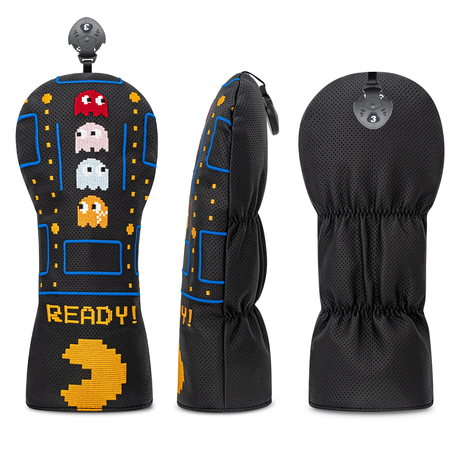 غطاء حماية لنادي الجولف، تصميم بنمط قزم وحش، غطاء رأس من مادة مقاومة للغبار ومتينة، ملحقات الجولف #3