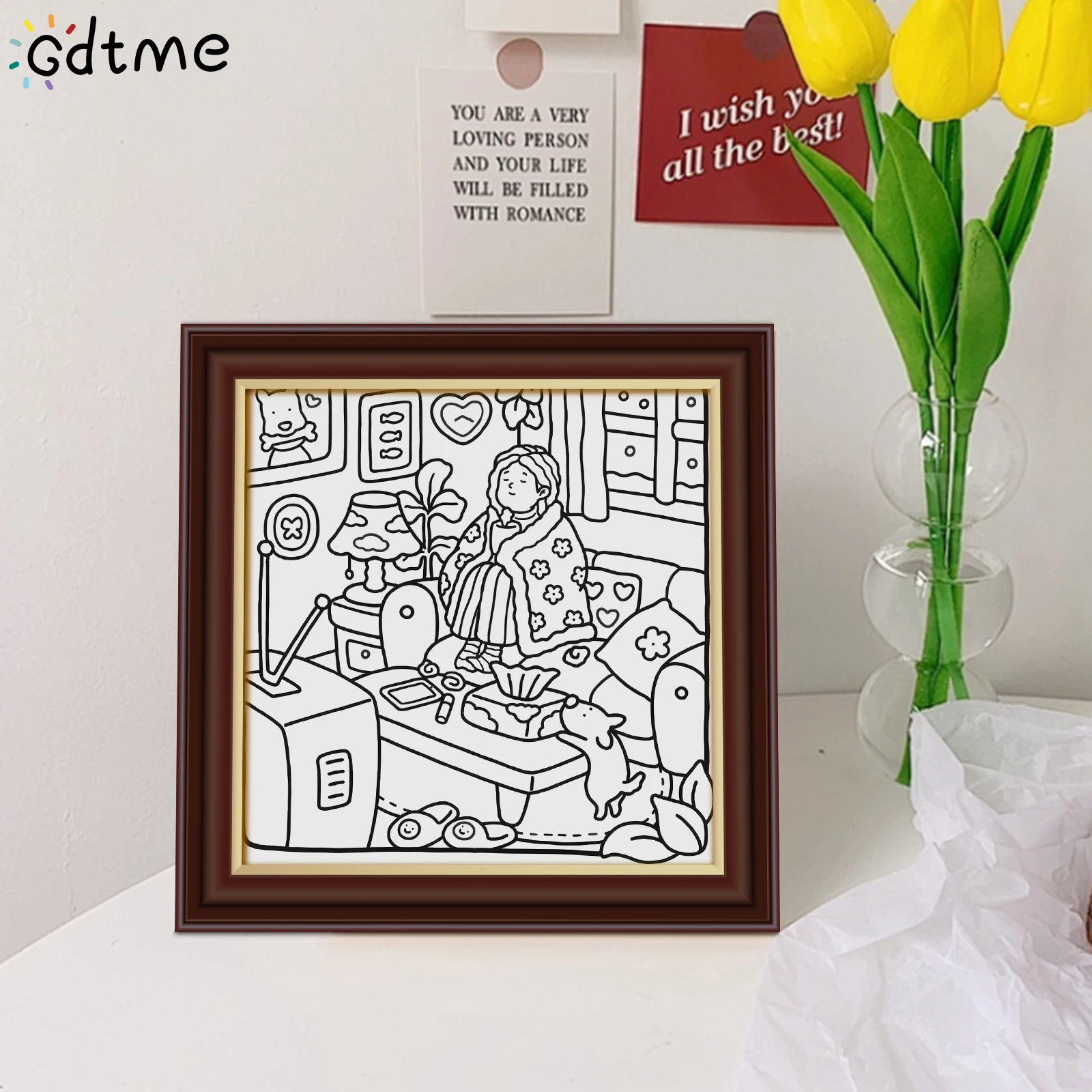 MÄDCHENMOMENTS Malbuch Stressabbau Pädagogische Taschenbuch Malerei Geschenk Montessori Zeichenspielzeug für Erwachsene und Jugendliche ﻿ – Detail 7