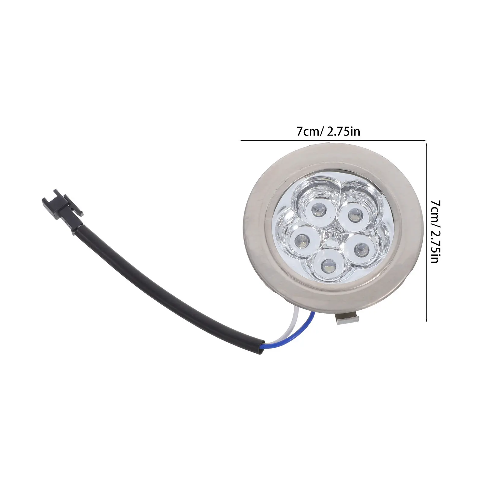 2Pcs LED Light Bulbs for Range Hood Kitchen Appliance Bright Clear Illumination Easy Install Stylish Round Shape Air Purifying